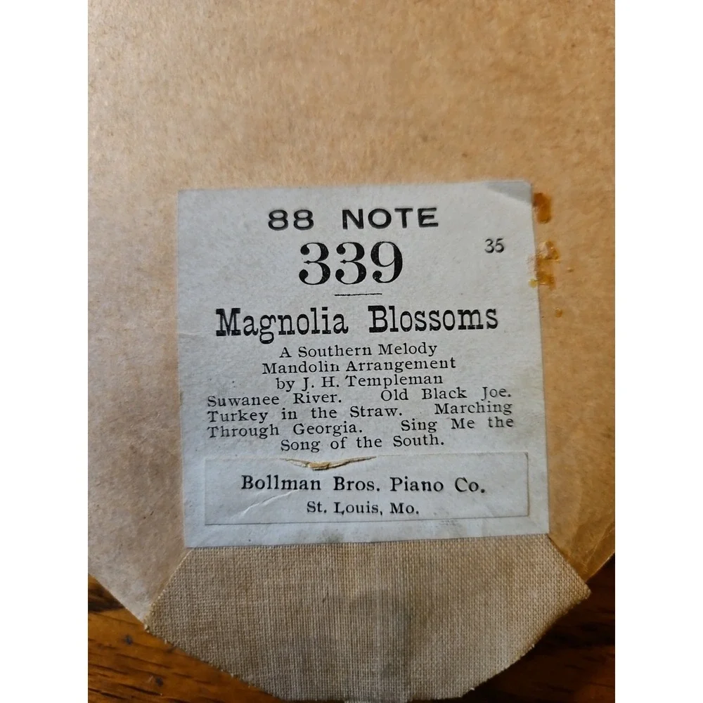 Lot of 2 Antique 88-NOTE‎ Player Piano Rolls